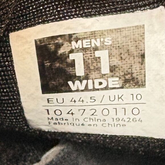 KURU Atom Black White Training Workout Sneaker Mens Size 11 Wide - Picture 10 of 10